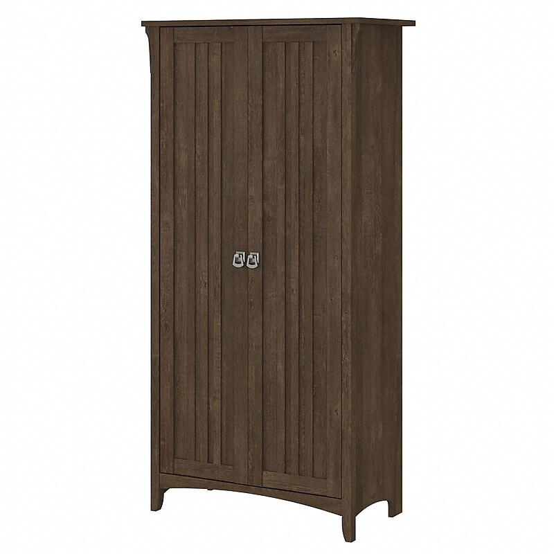 Bush Furniture Salinas 63" Tall Storage Cabinet with 4 Shelves, Ash Brown (SAS332ABR-03) image 1