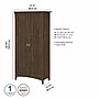 Bush Furniture Salinas 63" Tall Storage Cabinet with 4 Shelves, Ash Brown (SAS332ABR-03)~#|#~sp164751796_sc7