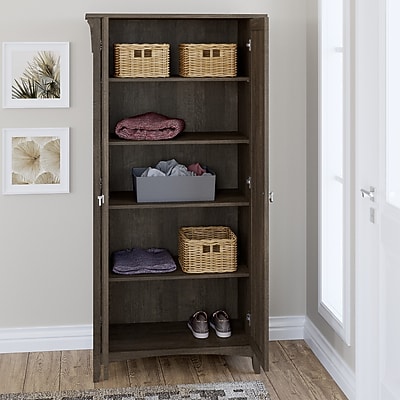 Bush Furniture Salinas Tall Storage Cabinet with Doors - Thumbnail 2