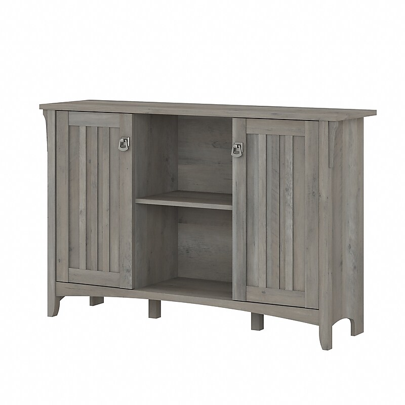 Bush Furniture Salinas 30" Storage Cabinet with 3 Shelves, Driftwood Gray (SAS147DG-03) image 1
