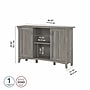 Bush Furniture Salinas 30" Storage Cabinet with 3 Shelves, Driftwood Gray (SAS147DG-03)~#|#~sp164751866_sc7