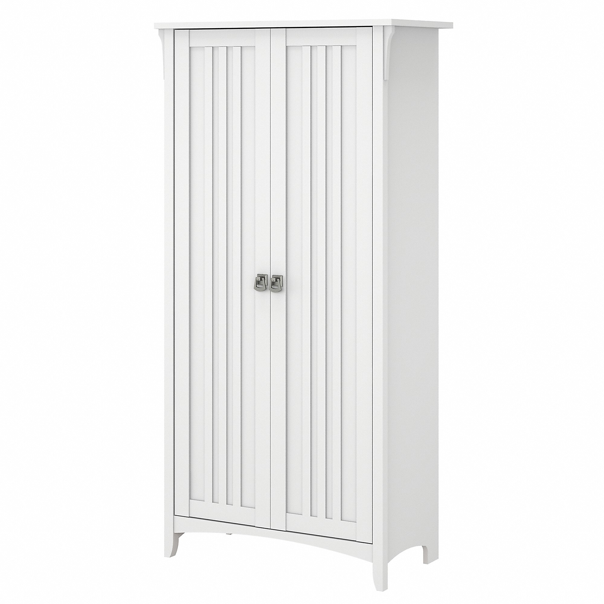 Bush Furniture Salinas 63″ Storage Cabinet with 5 Shelves, Pure White (SAS332G2W-03) Sansujyuku sansujyuku.com