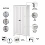 Bush Furniture Salinas 63" Storage Cabinet with 5 Shelves, Pure White (SAS332G2W-03)~#|#~sp164752122_sc7