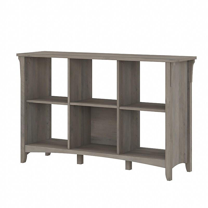 Bush Furniture Salinas 6-Shelf 30"H Cube Bookcase, Driftwood Gray (SAB148DG-03) image 1