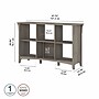 Bush Furniture Salinas 6-Shelf 30"H Cube Bookcase, Driftwood Gray (SAB148DG-03)~#|#~sp164752288_sc7