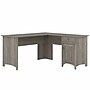 Bush Furniture Salinas 60"W L Shaped Desk with Storage, Driftwood Gray (SAD160DG-03)~#|#~sp164753437_sc7