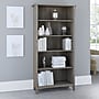 Bush Furniture Salinas 63"H 5-Shelf Bookcase with 3 Adjustable Shelves, Driftwood Gray Laminated Wood (SAB132DG-03)~#|#~sp164754053_sc7