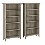 Bush Furniture Salinas 5-Shelf 63"H Tall Bookcase, Driftwood Gray, 2/Set (SAL036DG)~#|#~sp164754326_sc7