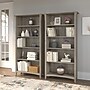 Bush Furniture Salinas 5-Shelf 63"H Tall Bookcase, Driftwood Gray, 2/Set (SAL036DG)~#|#~sp164754340_sc7