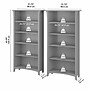 Bush Furniture Salinas 5-Shelf 63"H Tall Bookcase, Cape Cod Gray, 2/Set (SAL036CG)~#|#~sp164754416_sc7