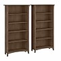 Bush Furniture Salinas 5-Shelf 63"H Tall Bookcase, Ash Brown, 2/Set (SAL036ABR)~#|#~sp164754633_sc7