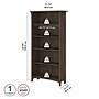 Bush Furniture Salinas 5-Shelf 63"H Bookcase, Ash Brown (SAB132ABR-03)~#|#~sp164754721_sc7
