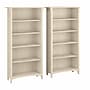 Bush Furniture Salinas 63"H 5-Shelf Tall Bookcase, Antique White, 2/Set (SAL036AW)~#|#~sp164754781_sc7