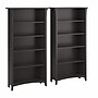 Bush Furniture Salinas 63"H 5-Shelf Tall Bookcase, Vintage Black, 2/Set (SAL036VB)~#|#~sp164754820_sc7