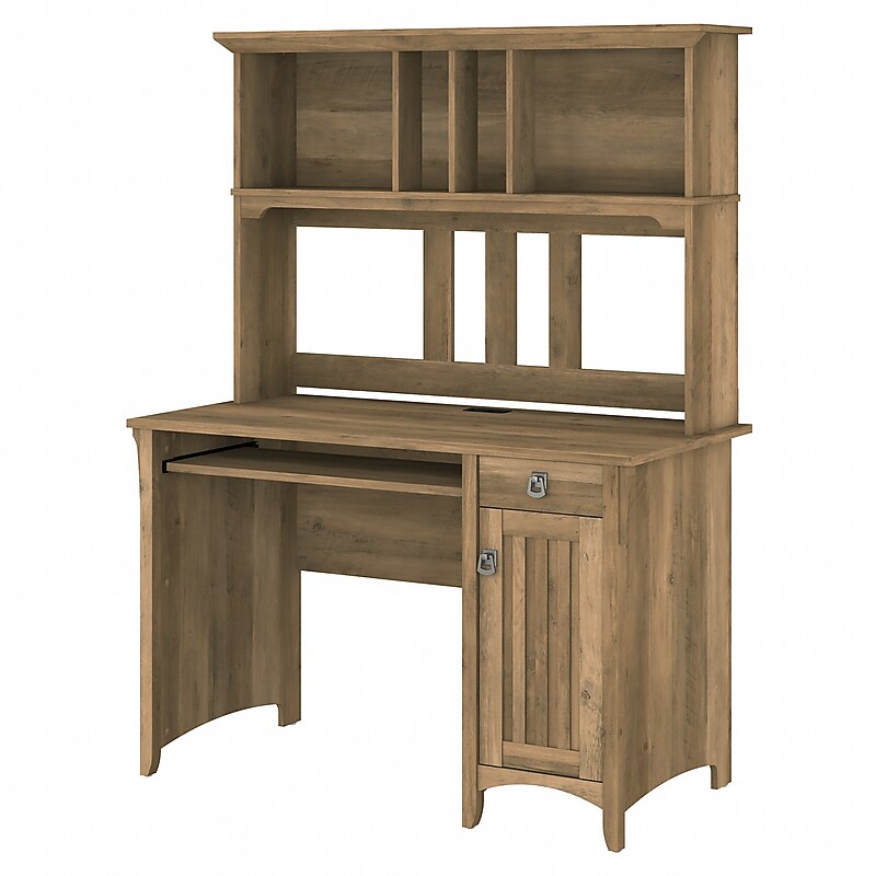 Bush Furniture Salinas 48"W Small Computer Desk with Hutch, Reclaimed Pine (MY72408-03) image 1