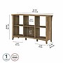 Bush Furniture Salinas 30" 6-Shelf Cube Organizer with Adjustable Shelves, Reclaimed Pine Laminate (SAB148RCP-03)~#|#~sp164755904_sc7