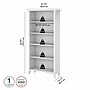 Bush Furniture Salinas 5-Shelf 63"H Bookcase, Pure White (SAB132G2W-03)~#|#~sp164755999_sc7