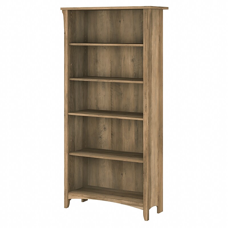 Bush Furniture Salinas 63"H 5-Shelf Bookcase, Reclaimed Pine (SAB132RCP-03) image 1