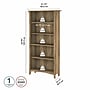 Bush Furniture Salinas 63"H 5-Shelf Bookcase, Reclaimed Pine (SAB132RCP-03)~#|#~sp164756049_sc7