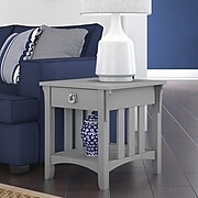 Bush Furniture Salinas 18" x 20" End Table, Cape Cod Gray (SAT118CG-03)