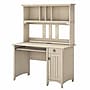 Bush Furniture Salinas 48"W Small Computer Desk with Hutch, Antique White (MY72208-03)~#|#~sp164763320_sc7