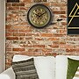 La Crosse Clock 13 Inch Round Bronze Metal Analog Clock with Working Gears (BBB85289)~#|#~sp164811421_sc7