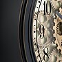 La Crosse Clock 13 Inch Round Bronze Metal Analog Clock with Working Gears (BBB85289)~#|#~sp164811424_sc7