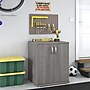 Bush Business Furniture 34" Floor Storage Cabinet with 2 Shelves, Platinum Gray (UNS128PG)~#|#~sp164811445_sc7
