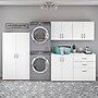 Bush Business Furniture Universal 62" 5-Piece Modular Storage Set with 11 Shelves, White (UNS003WH)~#|#~sp164811451_sc7