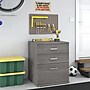 Bush Business Furniture Universal 34" Floor Storage Cabinet with Drawers, Platinum Gray (UNS328PG)~#|#~sp164811453_sc7