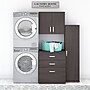 Bush Business Furniture Universal 62"W 3-Piece Modular Storage Set with 5 Shelves, Storm Gray (UNS005SG)~#|#~sp164811457_sc7