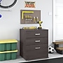 Bush Business Furniture Universal 34" Floor Storage Cabinet with 3 Drawers, Storm Gray (UNS328SG)~#|#~sp164811459_sc7