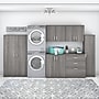 Bush Business Furniture Universal 62" 6-Piece Modular Storage Set with 14 Shelves, Platinum Gray (UNS002PG)~#|#~sp164811625_sc7