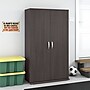 Bush Business Furniture Universal 62" Tall Storage Cabinet with Doors and 5 Shelves, Storm Gray (UNS136SGK)~#|#~sp164811627_sc7