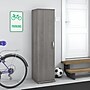 Bush Business Furniture Universal 62" Tall Narrow Storage Cabinet with Door and 3 Shelves, Platinum Gray (UNS116PG)~#|#~sp164811642_sc7