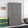 Bush Business Furniture Universal 62" Tall Storage Cabinet with Doors and 5 Shelves, Platinum Gray (UNS136PGK)~#|#~sp164811645_sc7