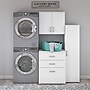 Bush Business Furniture Universal 62"W 3-Piece Modular Storage Set with 5 Shelves, White (UNS005WH)~#|#~sp164811675_sc7