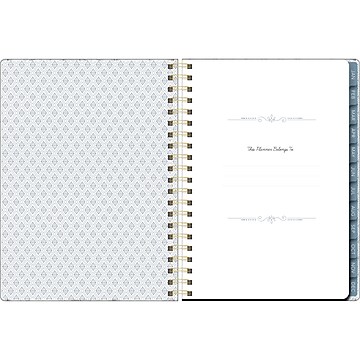 2023 Southworth Rustic Sage Blossom Wreath 7" x 9.25" Weekly & Monthly Planner, Multicolor (92055)