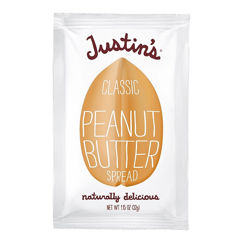 Justin's Classic Peanut Butter Squeeze Pack, 1.15 oz., 60/Pack (307-00183) image 1