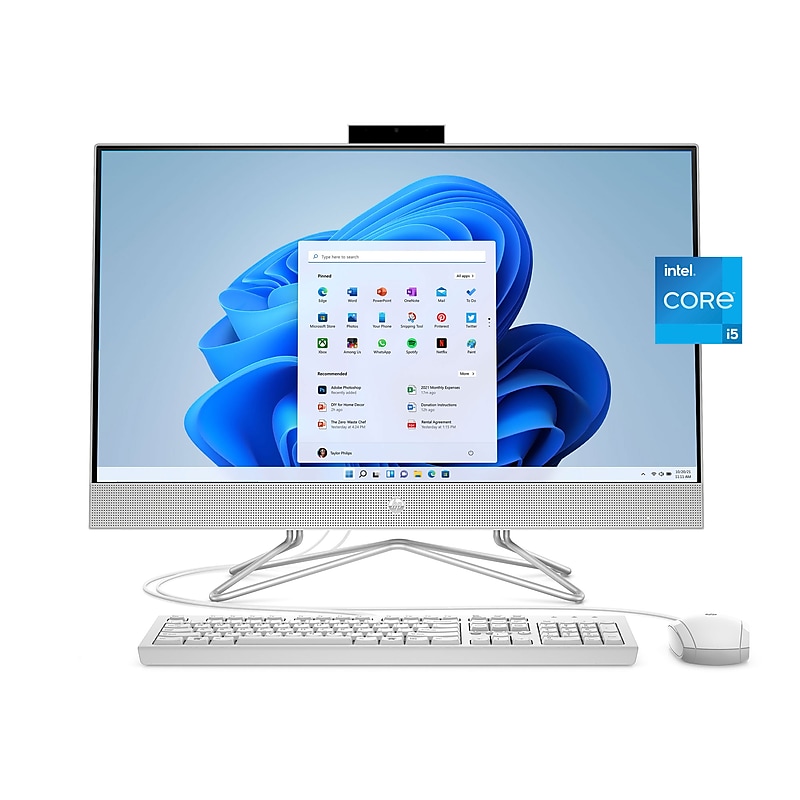 HP 27" All-in-One Desktop Computer, Intel Core i5-1135G7, 8GB Memory, 256GB SSD (1J7Q9AA#ABA) image 1