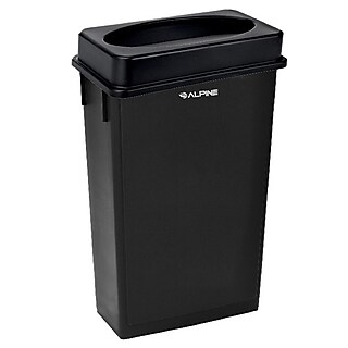Hefty Odor Control Trash Can, 13 Gallon, Black, 2/Pack