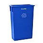 Alpine Industries Polypropylene Recycling Bin, 23 Gallon, Blue, 3/Pack (ALP477-R-BLU-3PK)~#|#~sp165402724_sc7