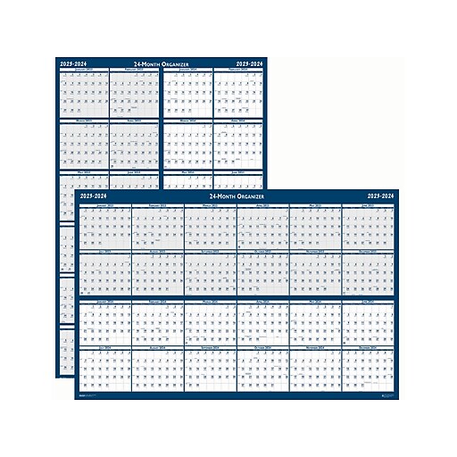 2023-2024 House of Doolittle 24" x 37" Yearly Wet-Erase Wall Calendar