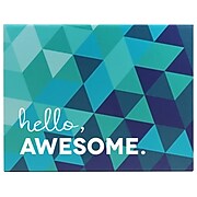 Baudville Hello Awesome Office Set, Assorted Colors (74355)
