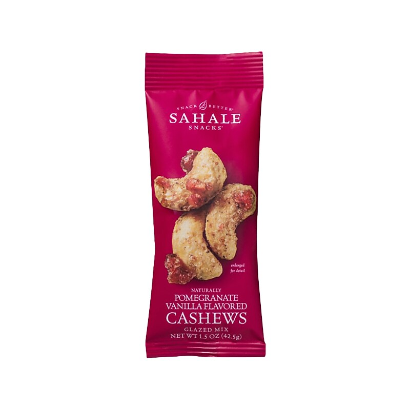 Sahale Snacks Naturally Cashew Glazed Mix, Pomegranate/Vanilla, 1.5 Oz. (893869003288) image 1