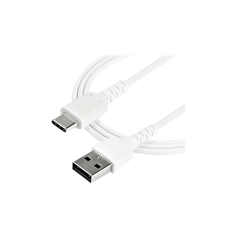 StarTech.com 3.3' USB A to C Power Cable, Male to Male, White (RUSB2AC1MW) image 1