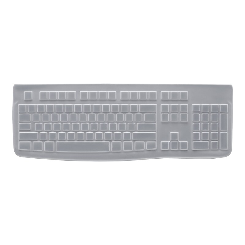 Logitech Protective Cover for K120 Keyboard Education Transparent (956-000013) image 1