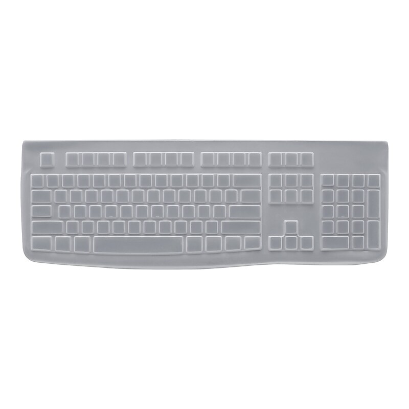 Logitech Protective Cover for K120 Keyboard Education Transparent (956-000015) image 1