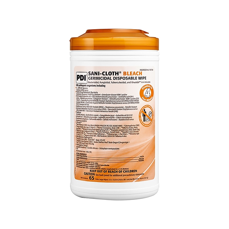 PDI Sani-Cloth Disinfecting Wipes, 65/Pack (P25784) image 1