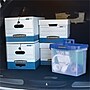 Bankers Box Stor/File™ Medium-Duty FastFold File Storage Boxes, String & Button, Letter Size, White/Blue, 20/Carton (0070409)~#|#~sp165492539_sc7